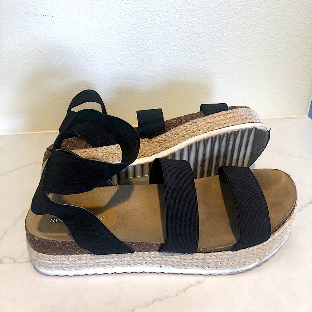 Madden Girl Elastic Platform Sandals